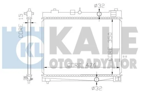 KALE TOYOTA радіатор охолодження Yaris 1.0/1.3 05- для Kale-oto-radyator 367000 фото товара