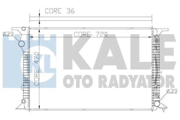 <strong>KALE VW Радіатор охолодження Audi A4/5, Q5 2.7TDI/3.0 Kale-oto-radyator 367700 (фото 1)</strong>