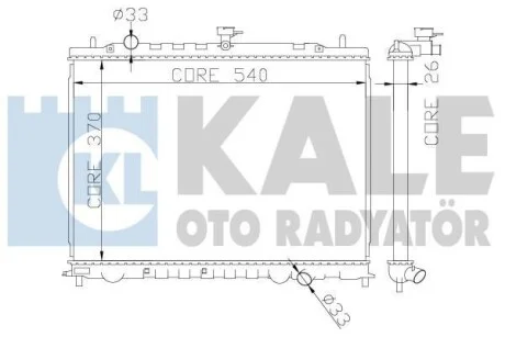 Радиатор охлаждения Kia Rio II для Kale-oto-radyator 374300 фото товара