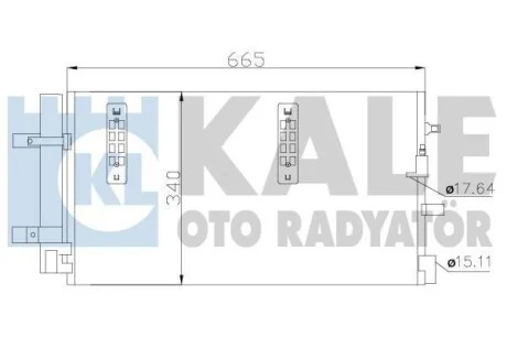 Радіатор кондиціонера Audi A4, A5, A6, A7, Q5 KALE OTO RADYATOR для Kale-oto-radyator 375800 фото товару
