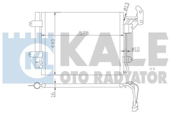 <strong>Радіатор кондиціонера Volkswagen Tiguan KALE OTO RADYATOR Kale-oto-radyator 376200 (фото 1)</strong>