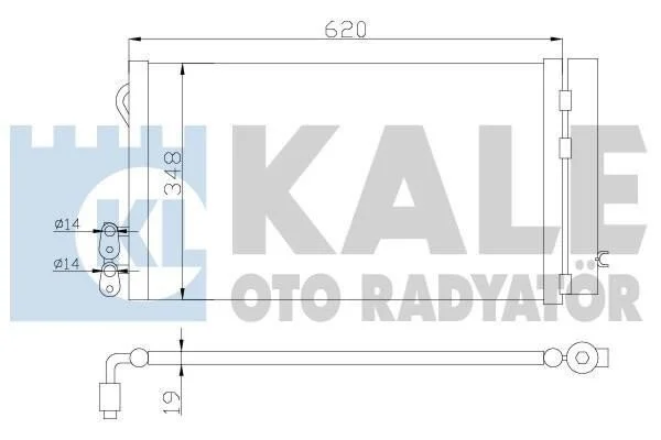 <strong>KALE BMW Радіатор кондиціонера (конденсатор) 1E81/87, 3 E90, X1 E84 Kale-oto-radyator 376700 (фото 1)</strong>