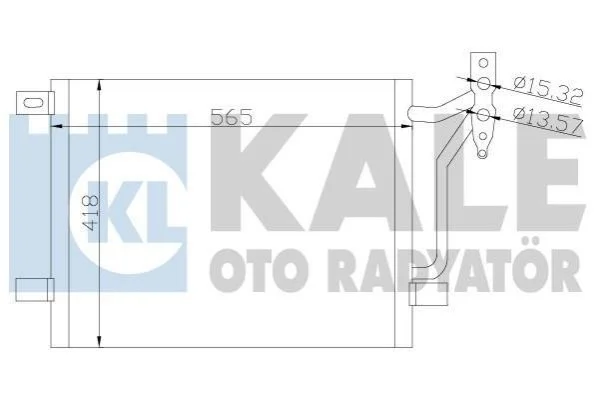 <strong>KALE BMW Радіатор кондиціонера (конденсатор) 3 E46 Kale-oto-radyator 376800 (фото 1)</strong>