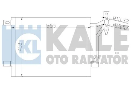 KALE BMW Радіатор кондиціонера (конденсатор) 3 E46 для Kale-oto-radyator 376800 фото товару