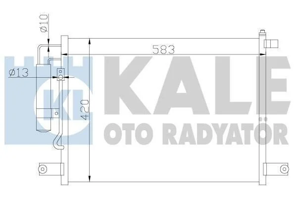 <strong>KALE CHEVROLET Радіатор кондиціонера (конденсатор) Aveo 03- Kale-oto-radyator 377000 (фото 1)</strong>