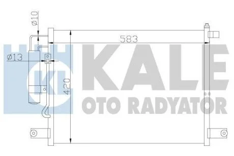 KALE CHEVROLET Радіатор кондиціонера (конденсатор) Aveo 03- для Kale-oto-radyator 377000 фото товару