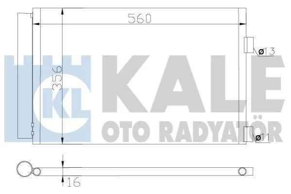 <strong>Радіатор кондиціонера Citroen Belingo, C4, C4 I, C4 Picasso I KALE OTO RADYATOR Kale-oto-radyator 377900 (фото 1)</strong>