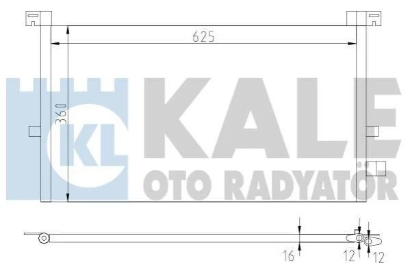 <strong>Радіатор кондиціонера Ford Mondeo III (02-) KALE OTO RADYATOR Kale-oto-radyator 378700 (фото 1)</strong>