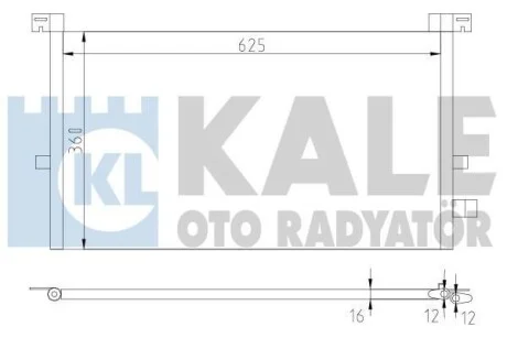 Радіатор кондиціонера Ford Mondeo III (02-) KALE OTO RADYATOR для Kale-oto-radyator 378700 фото товару
