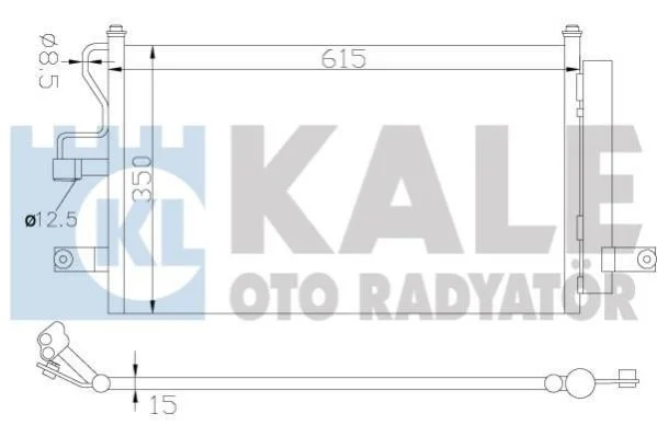 <strong>KALE HYUNDAI радіатор кондиціонера Accent II 99- Kale-oto-radyator 379000 (фото 1)</strong>