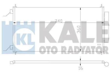 Радиатор кондиционера Honda Cr-V Iii Condenser KALE OTO RADYATOR для Kale-oto-radyator 380700 фото товара