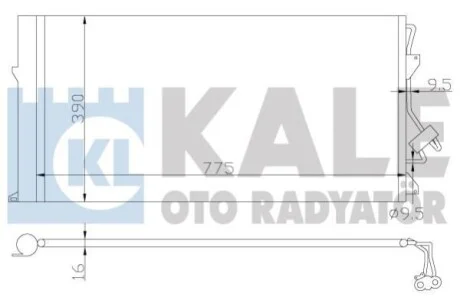 Радіатор кондиціонера Audi Q7 - Porsche Cayenne - Volkswagen Touareg Condenser KALE OTO RADYATOR для Kale-oto-radyator 382100 фото товару