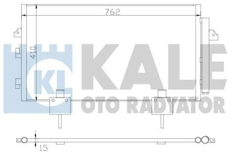 Радиатор кондиционера Toyota Rav 4 II KALE OTO RADYATOR для Kale-oto-radyator 383400 фото товара