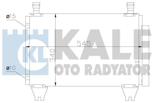 <strong>KALE TOYOTA Радіатор кондиціонера (конденсатор) з осушувачем Hilux VII 05- Kale-oto-radyator 383500 (фото 1)</strong>
