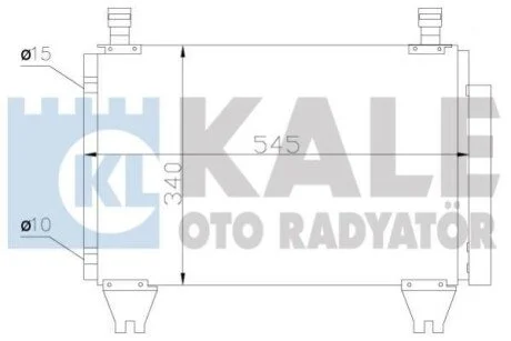 KALE TOYOTA Радіатор кондиціонера (конденсатор) з осушувачем Hilux VII 05- для Kale-oto-radyator 383500 фото товара