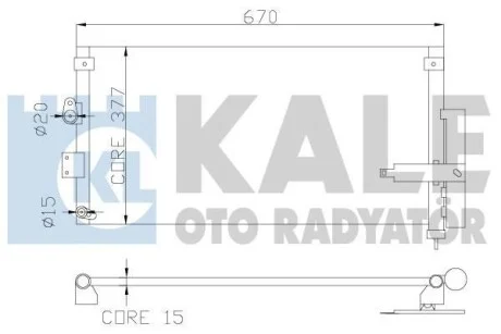 Радиатор кондиционера Honda Civic VIII KALE OTO RADYATOR для Kale-oto-radyator 386900 фото товара