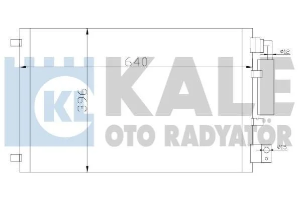 <strong>KALE NISSAN Радіатор кондиціонера (конденсатор) без осушувача Qashqai 1.6/2.0 07- Kale-oto-radyator 388600 (фото 1)</strong>