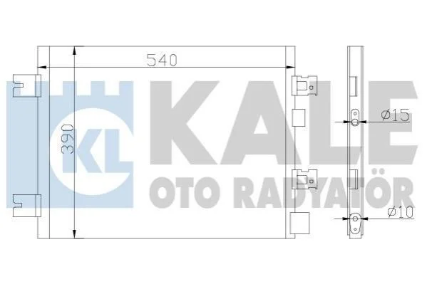 <strong>Радіатор кондиціонера Dacia Duster, Logan, Logan Mcv, Logan Express KALE OTO RADYATOR Kale-oto-radyator 389300 (фото 1)</strong>