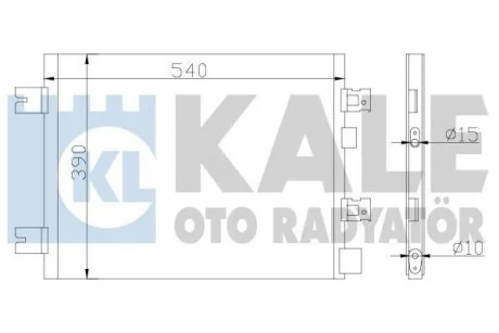 Радіатор кондиціонера Dacia Duster, Logan, Logan Mcv, Logan Express KALE OTO RADYATOR для Kale-oto-radyator 389300 фото товару