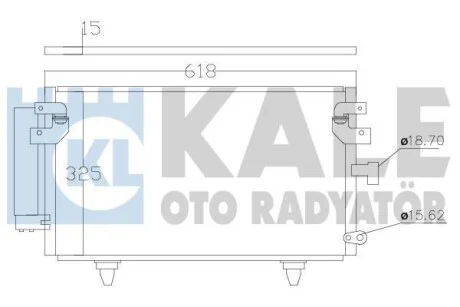 KALE SUBARU Радіатор кондиціонера (конденсатор) Legacy IV, Outback 03- для Kale-oto-radyator 389900 фото товара