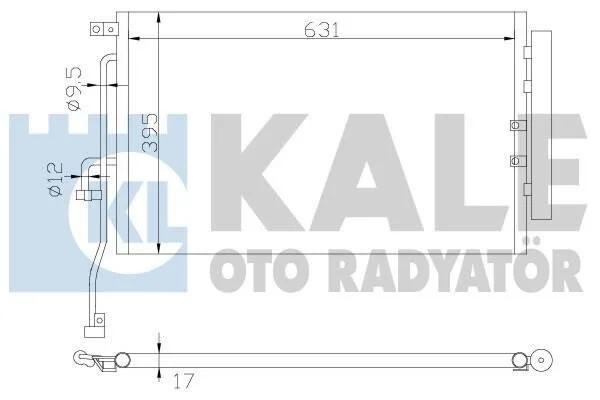 <strong>Радіатор кондиціонера Chevrolet Captiva, Opel Antara KALE OTO RADYATOR Kale-oto-radyator 391000 (фото 1)</strong>