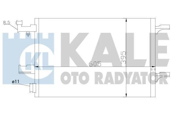 <strong>Радиатор кондиционера Chevrolet Cruze, Orlando, Opel Astra J, Astra J Gtc KALE OTO RADYATOR Kale-oto-radyator 391100 (фото 1)</strong>