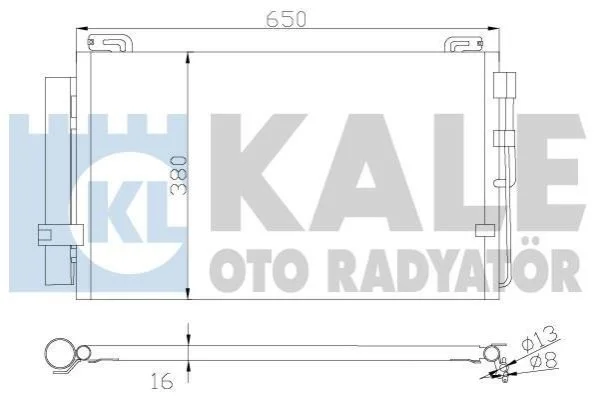 <strong>Радиатор кондиционера Hyundai MatrIX (Fc) KALE OTO RADYATOR Kale-oto-radyator 391300 (фото 1)</strong>