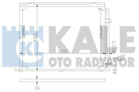 KALE DB Радиатор кондиционера S-Class W140 для Kale-oto-radyator 392400 фото товара