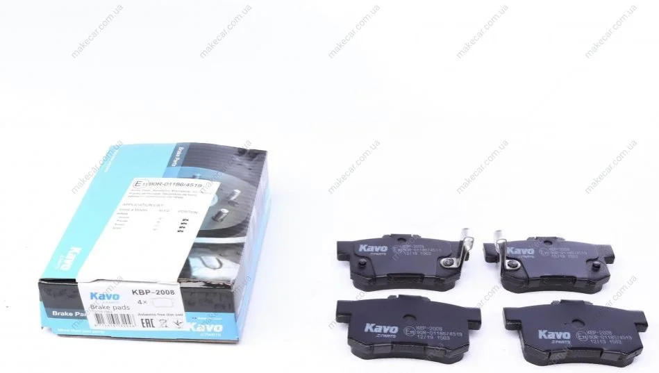 <strong>Колодки гальмівні задні Suzuki SX4/Accord/Civic 90- KAVO KBP-2008 (фото 1)</strong>