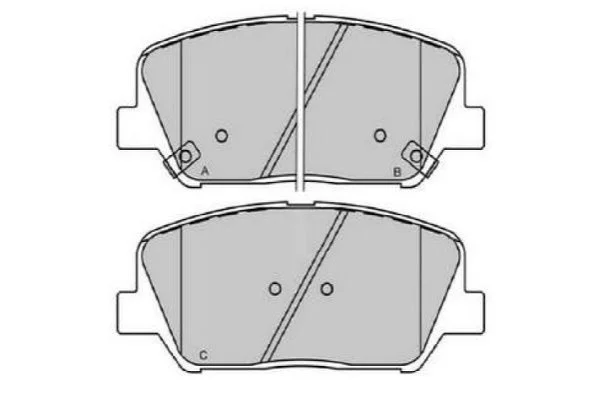<strong>PARTS HYUNDAI Комплект гальмівних колодок i30 (GD) 1.4 CRDi 12-, KIA CEED (JD) 1.4 CVVT 12-18 KAVO KBP-3060 (фото 1)</strong>
