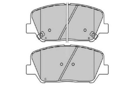 PARTS HYUNDAI Комплект гальмівних колодок i30 (GD) 1.4 CRDi 12-, KIA CEED (JD) 1.4 CVVT 12-18 KAVO KBP-3060 фото товару