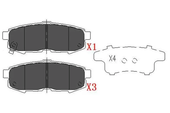 <strong>PARTS Гальмівні колодки задн. MAZDA Mpv 02- KAVO KBP-4555 (фото 1)</strong>
