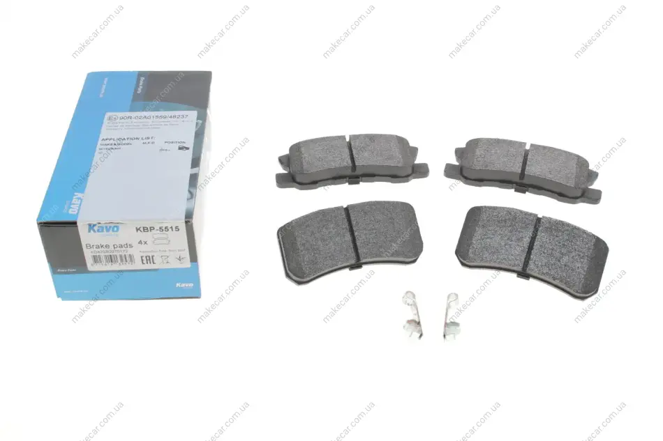 <strong>Колодки гальмівні задні Outlander/Lancer/Pajero 90- KAVO KBP-5515 (фото 1)</strong>
