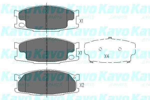 <strong>PARTS MITSUBISHI К-т гальмівних колодок передних Canter KAVO KBP-5539 (фото 1)</strong>