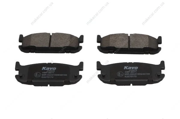 <strong>PARTS MAZDA гальмівні колодки задн. MX-5 II 1.8 98- KAVO KBP-6571 (фото 1)</strong>