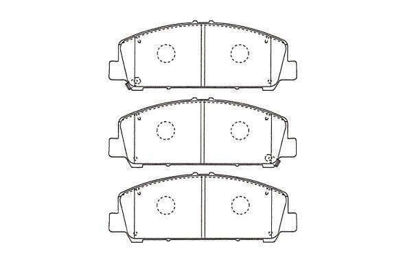 <strong>PARTS NISSAN Гальмівні колодки передн. INFINITI QX56 5,5 12- KAVO KBP-6611 (фото 1)</strong>