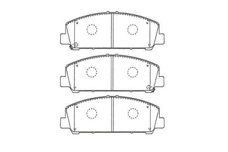 PARTS NISSAN Гальмівні колодки передн. INFINITI QX56 5,5 12- для Infiniti KAVO KBP-6611 фото товару