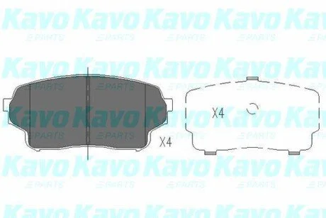 PARTS SUZUKI Гальмівні колодки передн.Grand Vitara 1.9d 2.0HDI 01- для Suzuki KAVO KBP-8511 фото товару