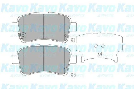 PARTS SUZUKI Гальмівні колодки передн. Liana 1.3I-1.6I 06/02 для Suzuki KAVO KBP-8528 фото товару