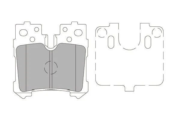 <strong>PARTS TOYOTA Гальмівні колодки задн.Lexus LS 06- KAVO KBP-9122 (фото 1)</strong>