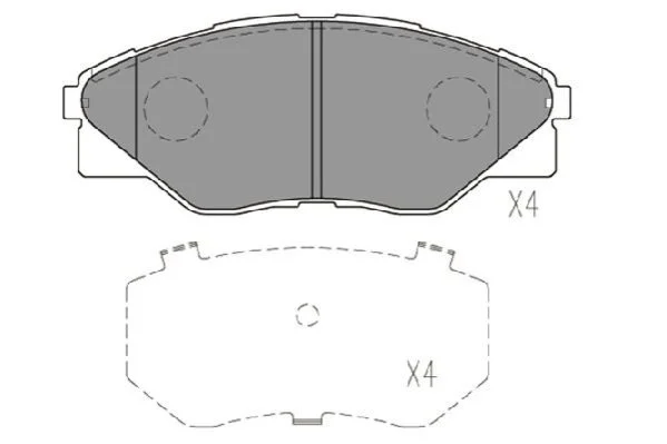 <strong>PARTS TOYOTA Гальмівні колодки передн.Hilux III 05- KAVO KBP-9135 (фото 1)</strong>