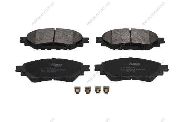 <strong>PARTS TOYOTA Гальмівні колодки HILUX VIII 2.4 D 4WD 15- KAVO KBP-9152 (фото 1)</strong>