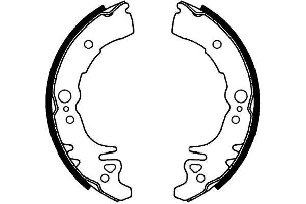 <strong>PARTS DAIHATSU Гальмівні колодки барабанні Cuore,Sirion KAVO KBS-1914 (фото 1)</strong>