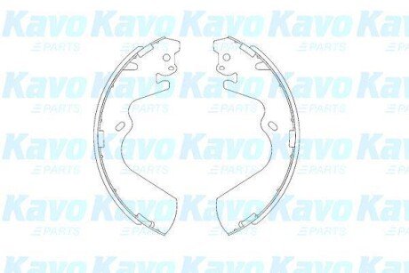 PARTS HYUNDAI Комплект гальмівних колодок GALLOPER II (JK-01) 2.5 TD 98-03, H-1 / STAREX (A1) 2.4 03-04 KAVO KBS-3403 фото товара