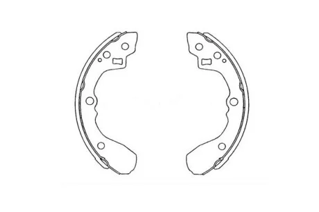 PARTS MAZDA Щеки тормозные 626 1.6 83-12 /87 200X26 для KIA KAVO KBS-4407 фото товару