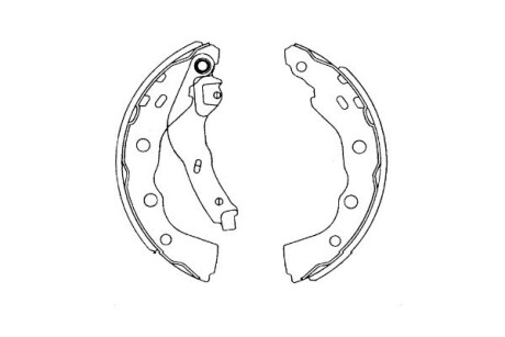 Купить PARTS MITSUBISHI щоки гальмівні CARISMA 1.6,1.9TD 99- KAVO KBS-6415 по низкой цене в Украине (фото 1)