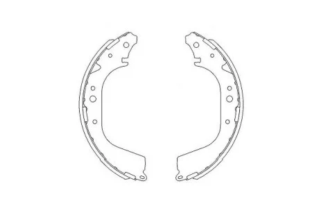 PARTS гальм.колодки бараб.задні Nissan Patrol 2.8TD 88- для Toyota KAVO KBS-7409 фото товару