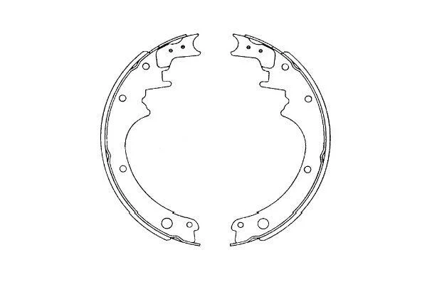 <strong>PARTS NISSAN щоки гальмівні PATROL 2.8-3.0 DS 82- KAVO KBS-7426 (фото 1)</strong>