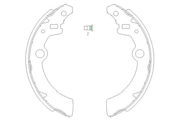 <strong>PARTS щоки гальм. SUZUKI Ignis, Wagon R+ KAVO KBS-8907 (фото 1)</strong>