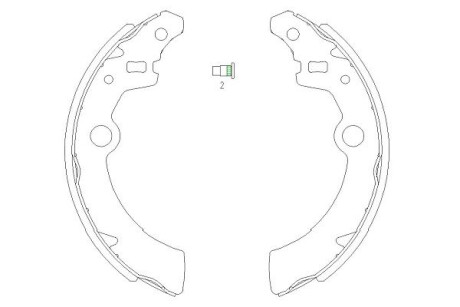 PARTS щоки гальм. SUZUKI Ignis, Wagon R+ KAVO KBS-8907 фото товару